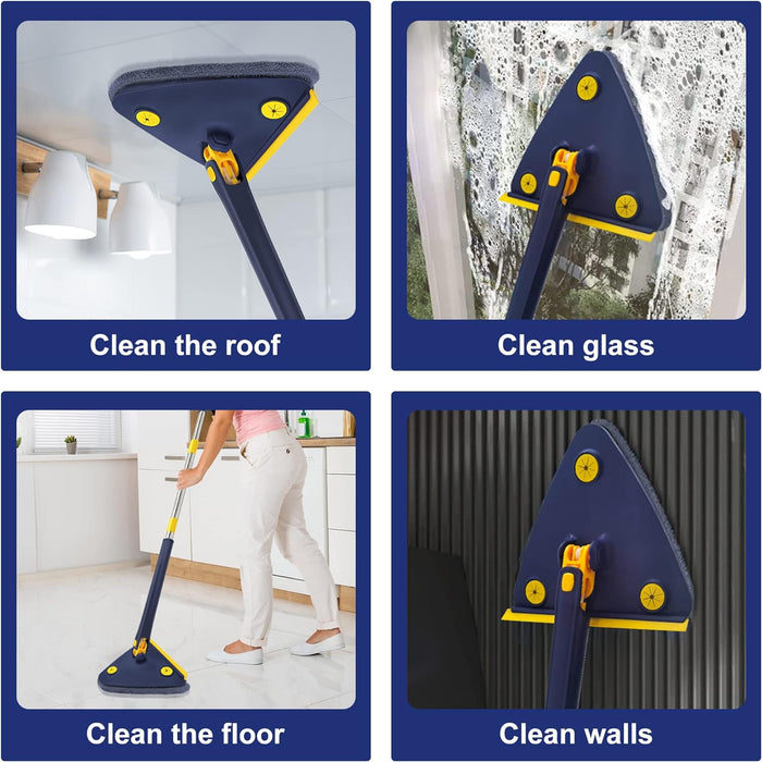 Adjustable 360° Triangular Cleaning Mop